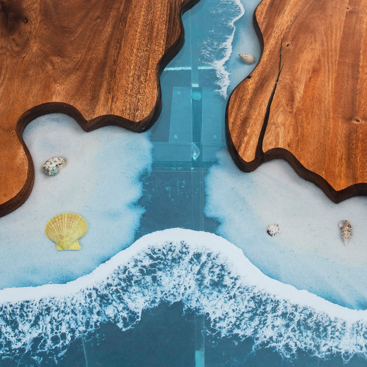 epoxy wooden table ECT-09
