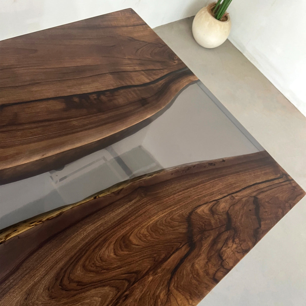 epoxy wooden table ECT-222