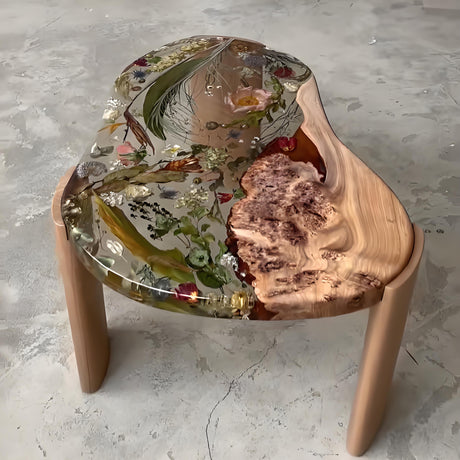 DIY Flower Resin Irregular Table ECT-07