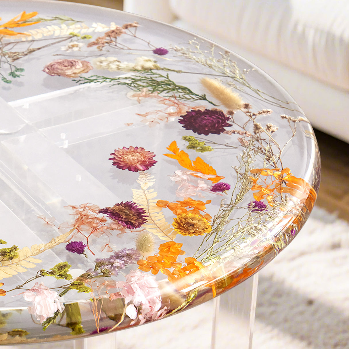 flower epoxy table ECT-06