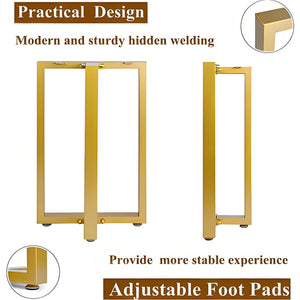 Golden Color Metal Table Leg/ Table Bases T - shape One Pair ETL - 04 - Elitecustomtable