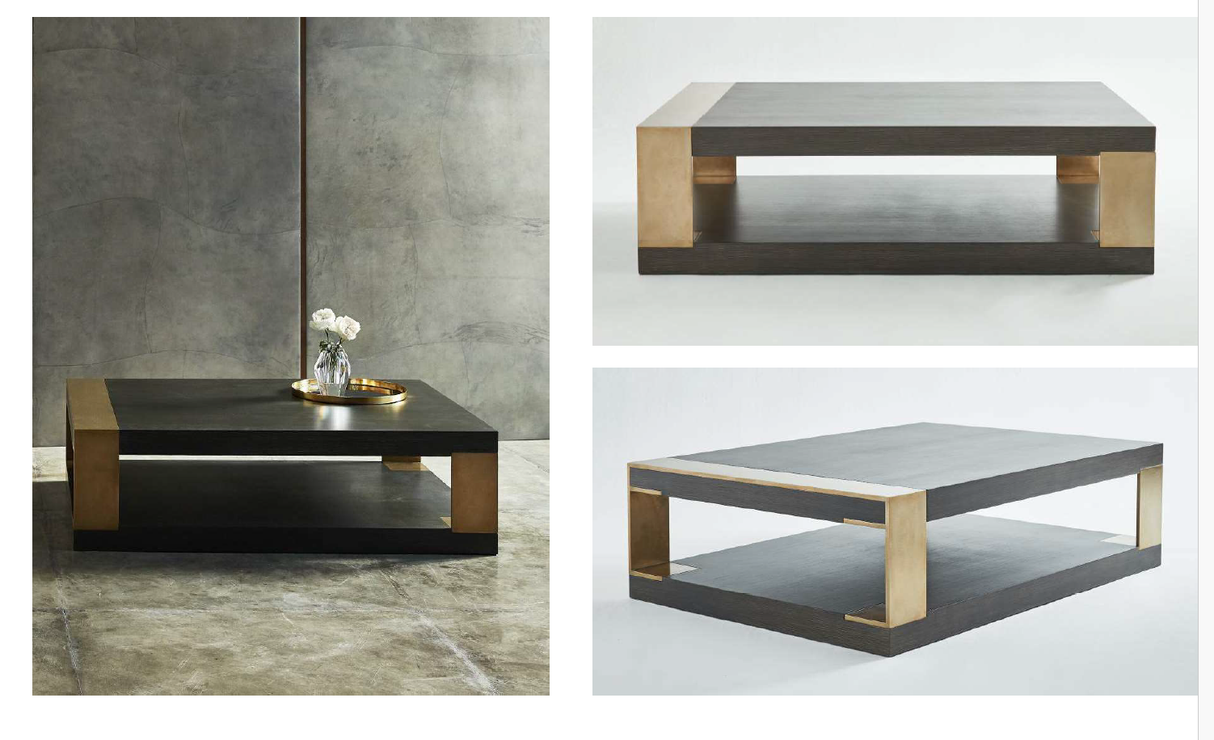 Elite Custom Ash Solid Wood Coffee Table 58"x48"x15"