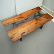 In-Stock Black Walnut Translucent Black Epoxy Resin Table 36.2" × 72" - Elitecustomtable