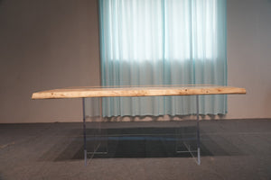 In Stock Poplar Blue Epoxy Resin Dining Table – 72" × 36" - Elitecustomtable