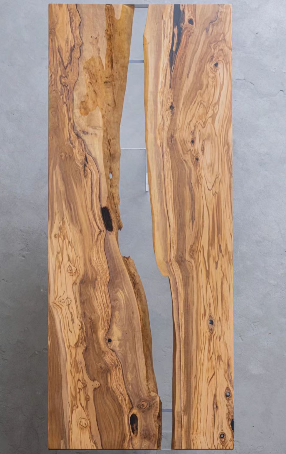 live-edge epoxy resin dining table ECT-21