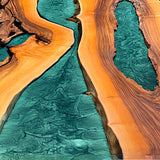 live edge wood epoxy table ECT-220
