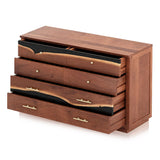 Modern epoxy resin wood dresser for bedroom storage