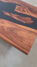 Elite Custom Walnut Black Epoxy Dining & Conference Table ECT-96