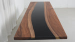 Elite Custom Walnut Black Epoxy Resin Conference & Dining Table ECT-18