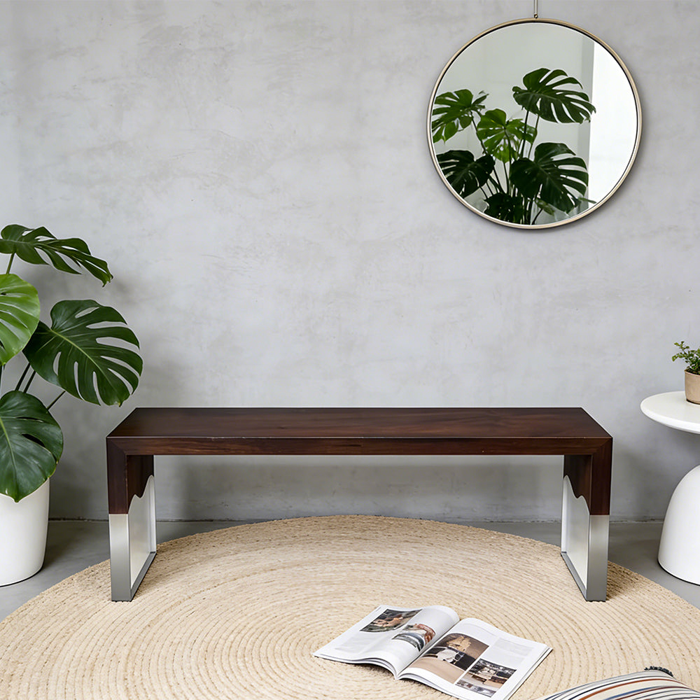 Elite Custom Black Walnut Epoxy Resin Bench ECB-01