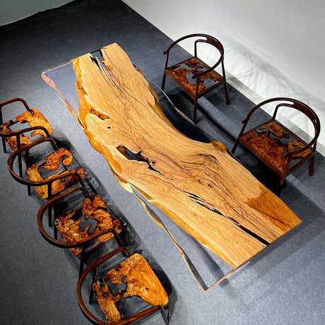 resin live edge table top