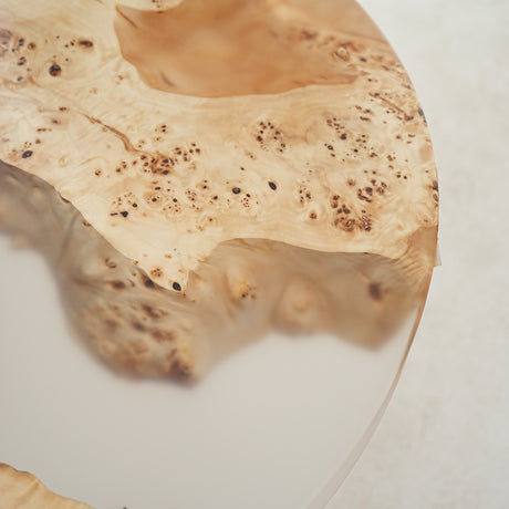 round epoxy coffee table