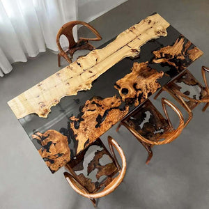 table wood and resin