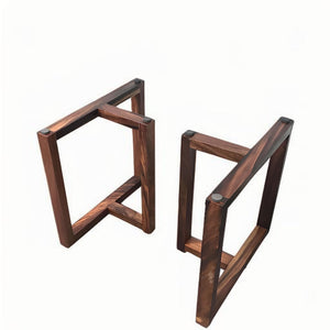 Walnut Wood Table Legs/Table Base T - shape One - pair ETL - 19 - Elitecustomtable