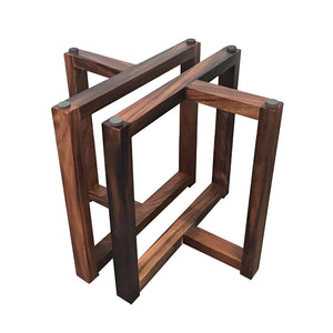 Walnut Wood Table Legs/Table Base T - shape One - pair ETL - 19 - Elitecustomtable