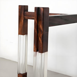 Wood and Acrylic T - Shaped Table Legs One - Pair ETL - 26 - Elitecustomtable