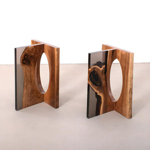 Wood Epoxy Table Legs/Table Base One - Pair ETL - 23 - Elitecustomtable