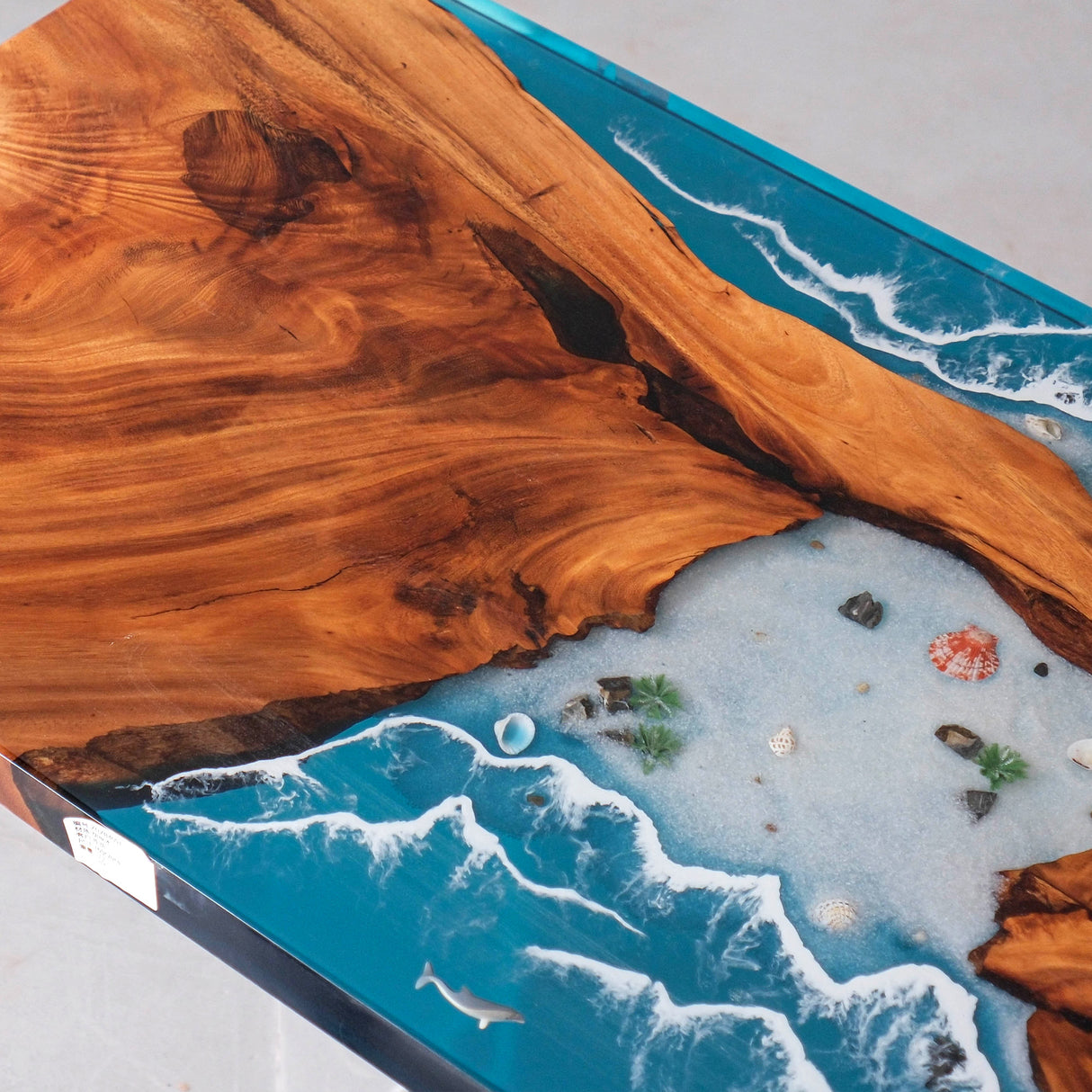 wood epoxy resin table ECT-15